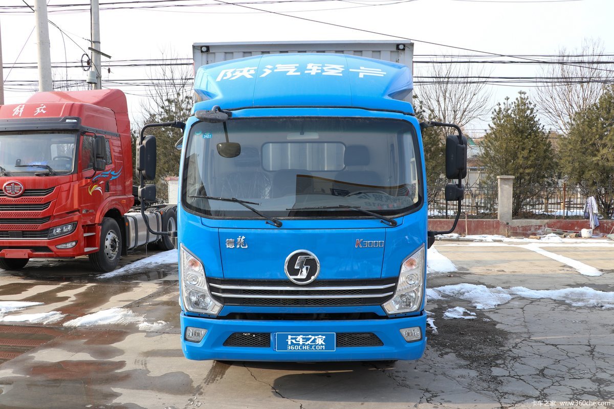 陕汽轻卡 德龙K3000 150马力 4.18米单排厢式载货车(国六)