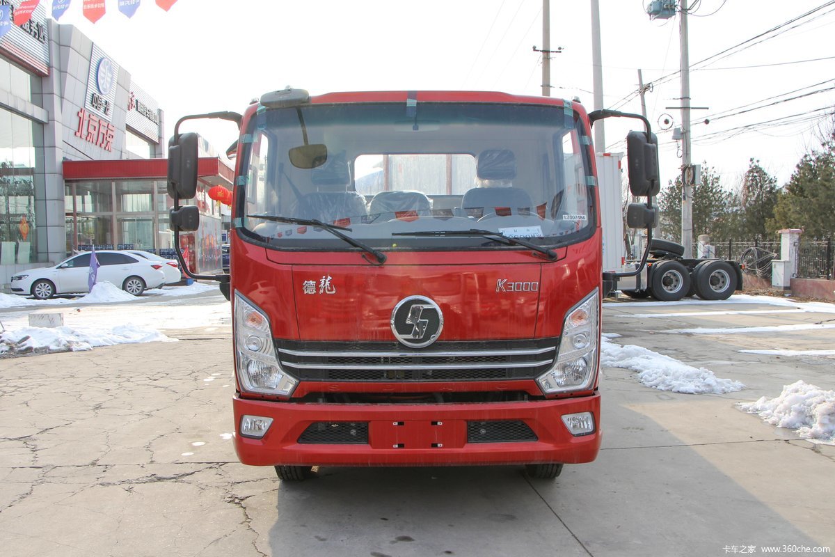 陕汽轻卡 德龙K3000 190马力 6.2米排半栏板载货车(国六)