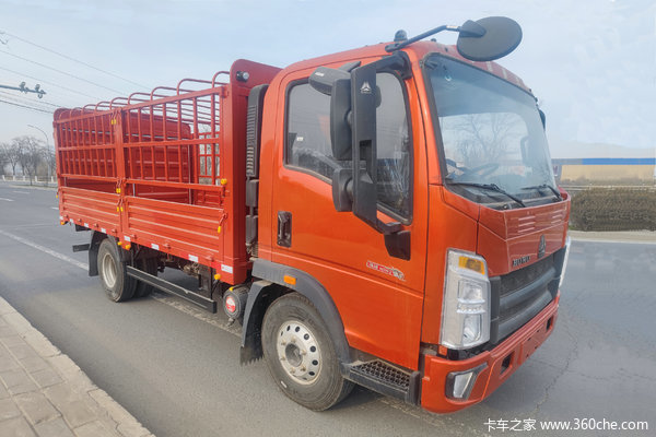 中国重汽HOWO 悍将 190马力 5.5米单排仓栅式载货车(国六)(重汽10挡)(ZZ5117CCYH4215F1)