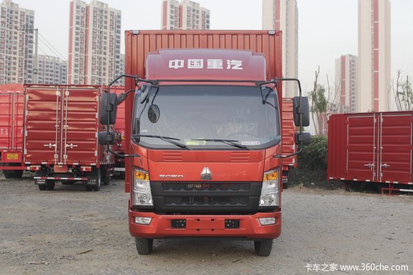 中国重汽HOWO 追梦 120马力 4.15米单排厢式轻卡(万里扬5档)(国六)(ZZ5047XXYF3315F144)
