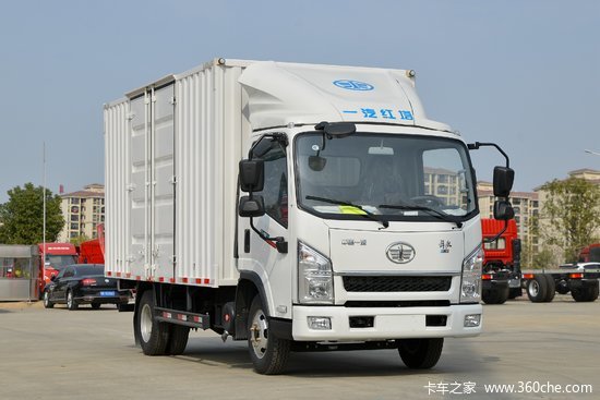 一汽红塔解放公狮130马力42米单排厢式轻卡国六6挡ca5040xxyk6l3e6