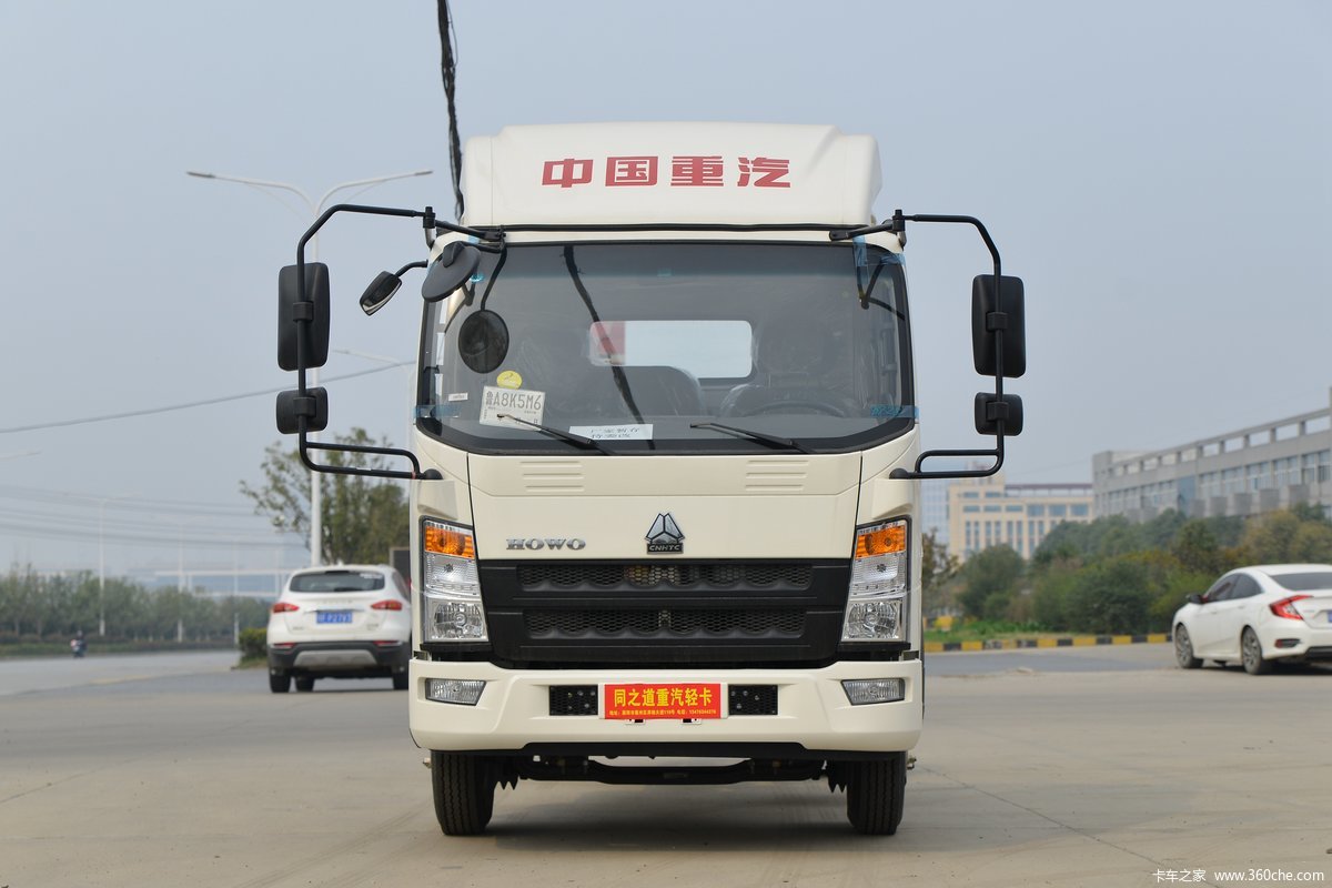 中国重汽HOWO 追梦 170马力 3.85米排半厢式载货车(重汽8档)(国六)