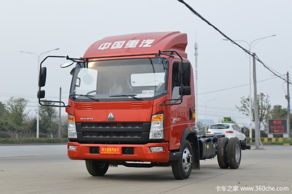 中国重汽HOWO 追梦 130马力 4.15米单排栏板轻卡(国六)(ZZ1047F3314F139)