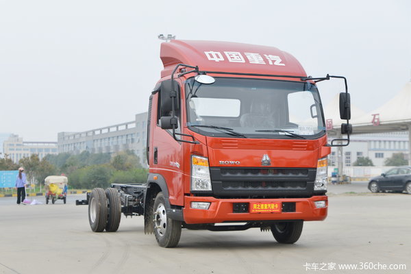 中国重汽HOWO 追梦 170马力 4.15米单排仓栅式载货车(万里扬6档)(ZZ5087CCYH3315F183)
