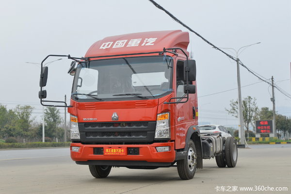 中国重汽HOWO 追梦 120马力 4.15米单排栏板轻卡(ZZ1047C3215F145)