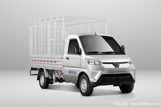 五菱电卡 2.5t 3.015米单排纯电动仓栅式微卡(gxa5039ccyev)41.6kwh