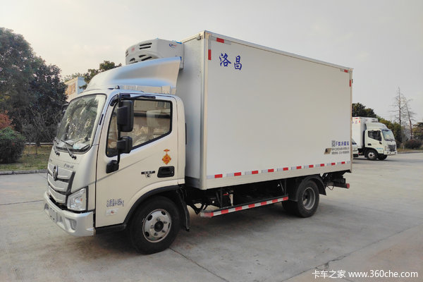 福田 欧马可S1系 131马力 4X2 4.08米单排冷藏车(国六)(洛昌牌)(2.8排量)(LCP5040XLC)