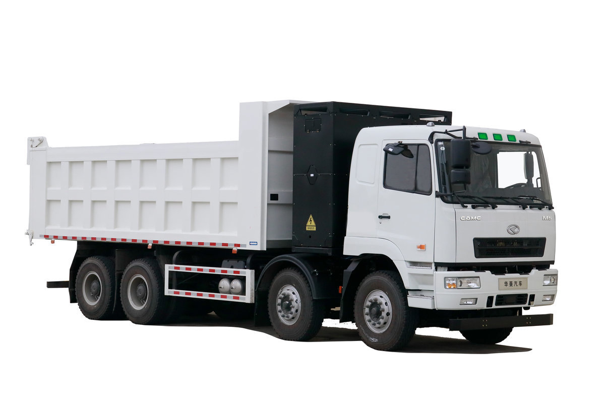 华菱M5 31T 8X4 换电版 7.6米纯电动自卸