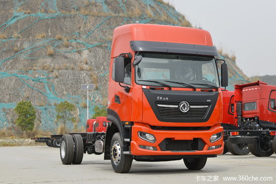东风商用车天锦krplus舒适版290马力4x268米仓栅式载货车国六dfh5180