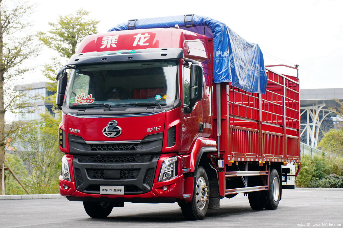 东风柳汽 乘龙H5 270马力 4X2 6.8米仓栅式载货车(液缓)