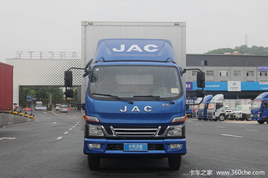 江淮 骏铃v6 160马力 3.82米排半厢式轻卡(国六)(hfc5048xxyp31k5c7s)