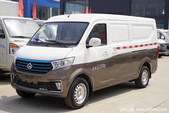 长安跨越跨越星v5万舆26t2座纯电动封闭货车4186kwh