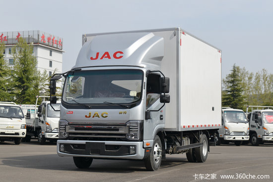 江淮帅铃q6豪华版160马力412米单排厢式轻卡国六保温厢hfc5048xxyp71