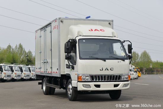 江淮骏铃e5132马力415米单排厢式轻卡国六hfc5045xxyp22k1c7s