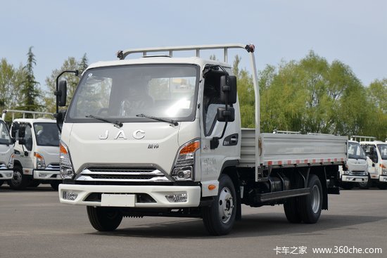 江淮康铃j5豪华版143马力418米单排栏板轻卡国六hfc1043p31k1c4ns