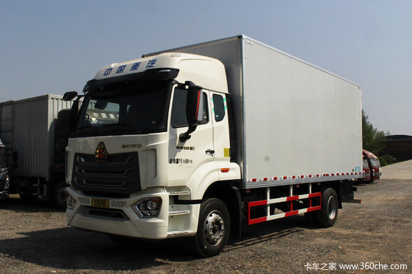 中国重汽 豪沃N5W中卡 220马力 4X2 6.75米厢式载货车(国六)(ZZ5187XXYK511JF1)