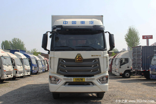 中国重汽 豪沃NX中卡 220马力 4X2 8.3米厢式载货车(国六)(10挡)(ZZ5187XXYK601JF1)