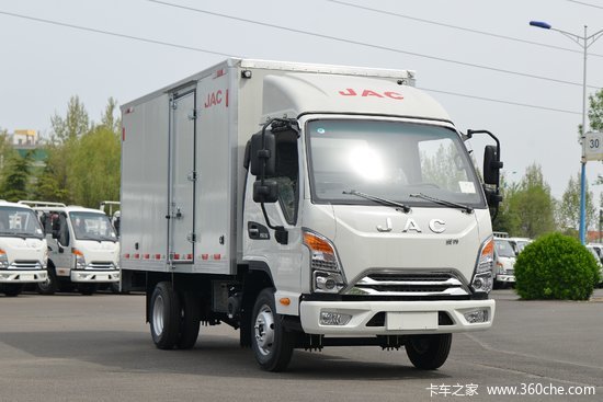 江淮康铃j3物流先锋版132马力415米单排厢式轻卡国六hfc5041xxyp23k1c