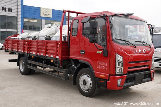 江淮 擎天柱 170马力 4x2 5.4米排半栏板载货车(国六)(速比3.
