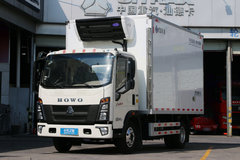 中国重汽HOWO 统帅 160马力 4X2 4米冷藏车(国六)(绿叶牌)(速比4.333)(JYJ5047XLCF1)
