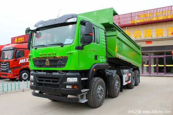中国重汽 HOWO TX重卡 350马力 8X4 5.6米自卸车(速比5.45)(ZZ3317V286GF1)