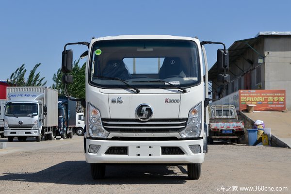 陕汽轻卡 德龙K3000 170马力 5.25米排半栏板载货车(YTQ1161LL47A0)