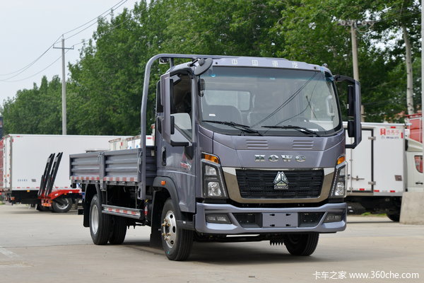 中国重汽HOWO 统帅 190马力 6.05米单排栏板载货车(国六)(ZZ1117H4515F1)