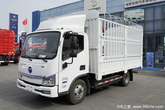 福田智蓝45t417米单排纯电动仓栅式轻卡bj5045ccyevk10027kwh