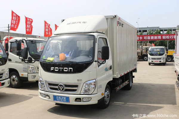 福田 奥铃捷运 经典版 1.5L 136马力 汽油 3.7米单排厢式轻卡(国六)(BJ1031V5JV5-AA1)
