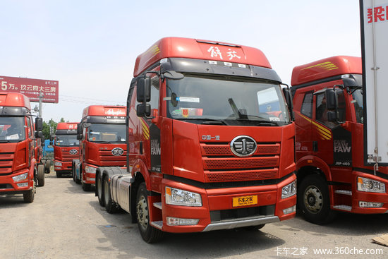 一汽解放新j6p重卡质惠版460马力6x4amt自动挡牵引车速比41ca4250p66