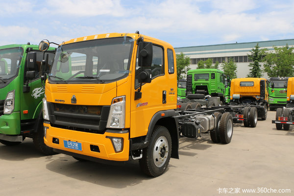 中国重汽HOWO 悍将 115马力 3.85米排半栏板轻卡(国六)(ZZ1047F3314F145)