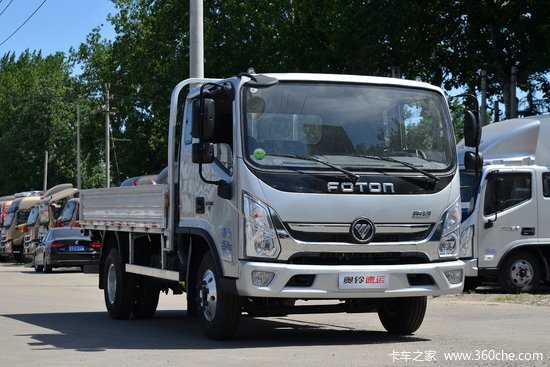 福田 奥铃速运 160马力 3.83米排半栏板轻卡(国六)(bj1048v9jea-ab2)