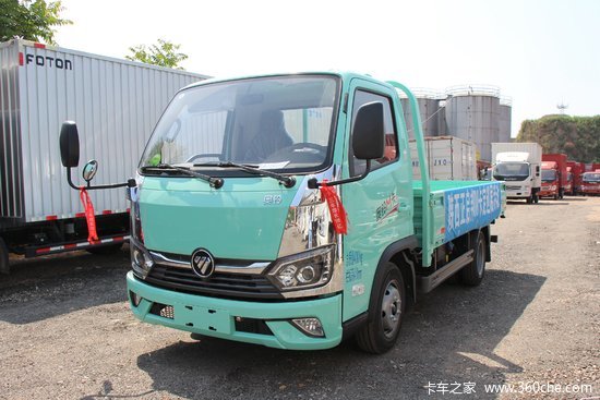 福田 奥铃m卡 122马力 3.7米单排栏板小卡(国六)(bj1044v9ja5-aa1)