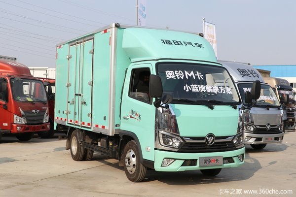 福田 奥铃M卡 1.5L 136马力 汽油 3.7米单排厢式小卡(国六)(BJ5031XXY4JV5-AA1)
