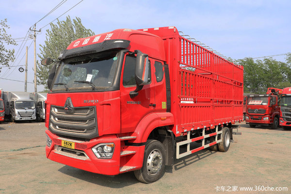 中国重汽 豪沃NX中卡 270马力 4X2 6.7米仓栅式载货车(ZZ5187CCYK511JF1)