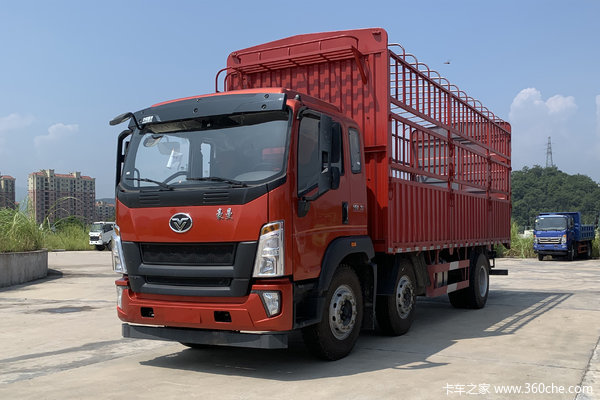 中国重汽 豪曼H5中卡 270马力 6X2 6.2米仓栅式载货车(国六)(ZZ5258CCYKC0FB1)