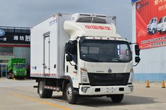 中国重汽HOWO 悍将 160马力 4X2 4.08米冷藏车(国六)(ZZ5047XLCH3315F1)