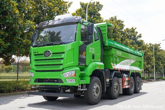 一汽解放 j6l重卡 350马力 8x4 自卸车(国六)(ca3310p62k1lbt4ae6)