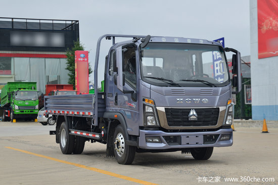 中国重汽howo统帅150马力385米排半栏板轻卡国六中体zz1047f3314f145