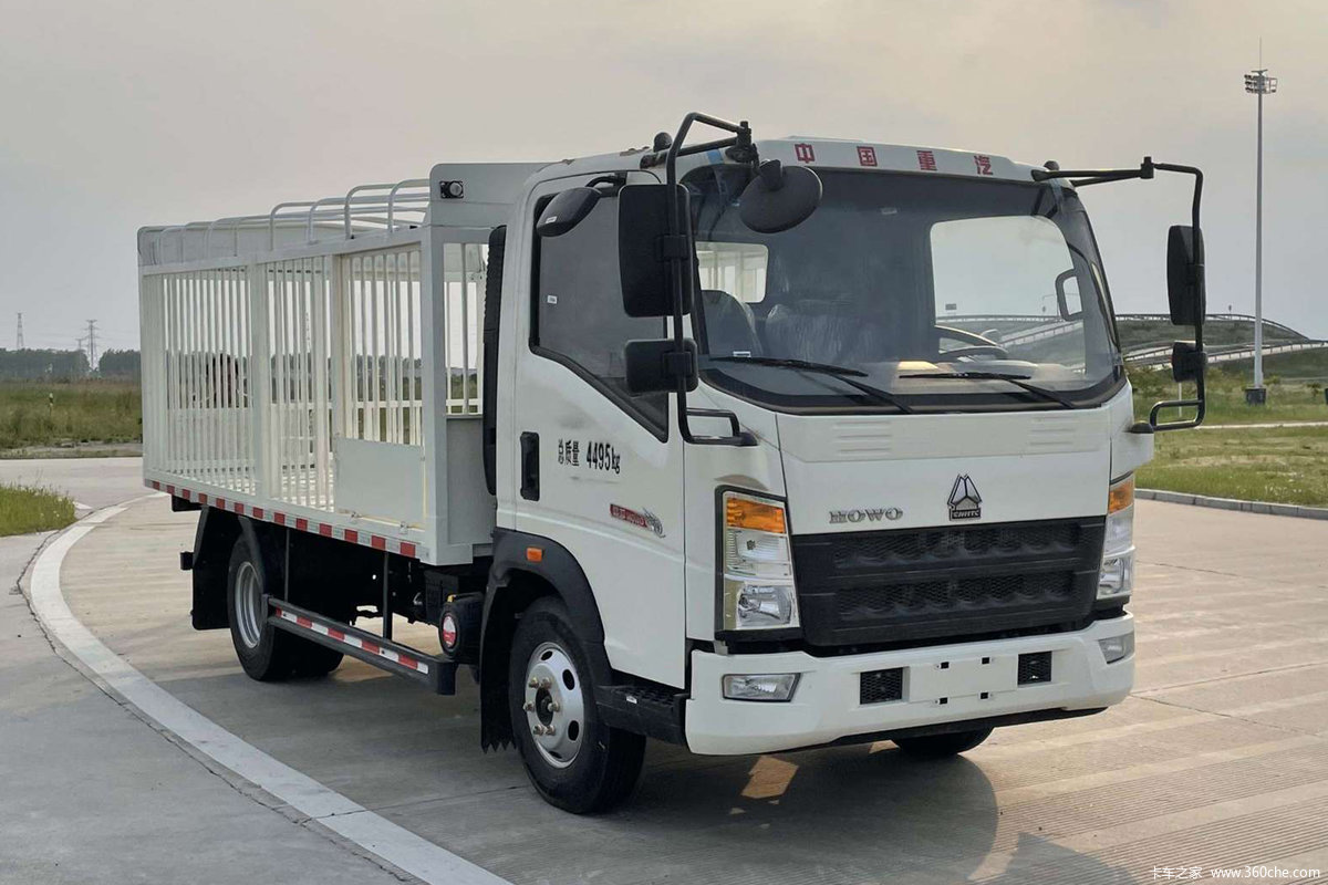 中国重汽HOWO 悍将 160马力 4.15米单排畜禽运输车(国六)