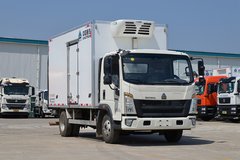 中国重汽HOWO 悍将 130马力 4X2 4米冷藏车(国六)(绿叶牌)(JYJ5047XLCF1)