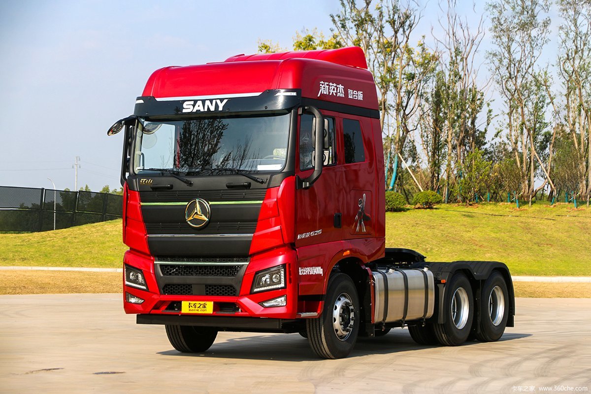 【图】三一重卡 江山 新英杰 复合版 520马力 6X4 牵引车(国六)(HQC42503S1S13F)_实拍图片_1520806_卡车之家