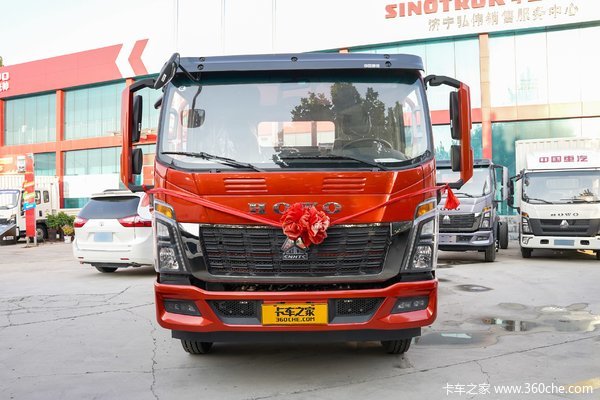 中国重汽HOWO 统帅 170马力 5.75米排半栏板载货车(ZZ1127H4515F1)