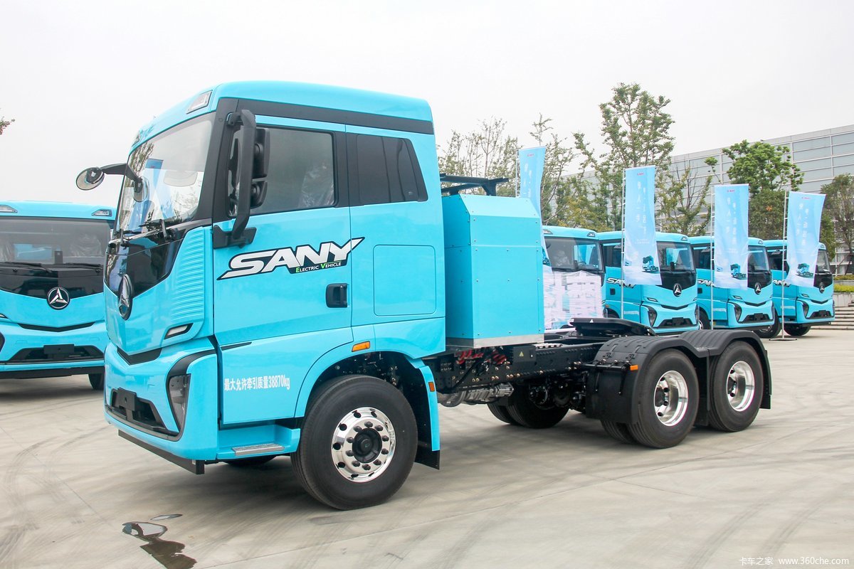 【图】三一重卡 江山SE 6X4 纯电动牵引车(SYM42503S1BEV6)291kWh_实拍图片_1536261_卡车之家