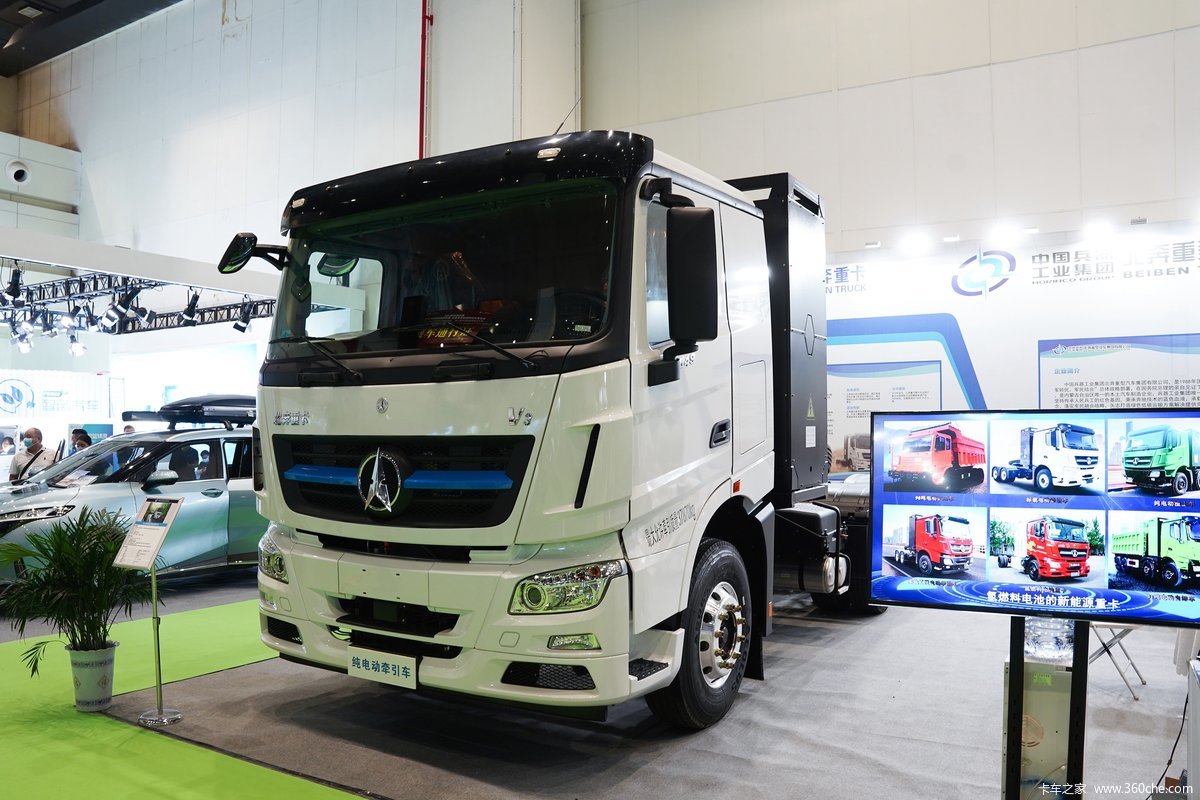 【图】北奔 V3重卡 标载版 25T 6X4 纯电动牵引车(ND4250BBXJ7Z02BEV)_实拍图片_1542885_卡车之家