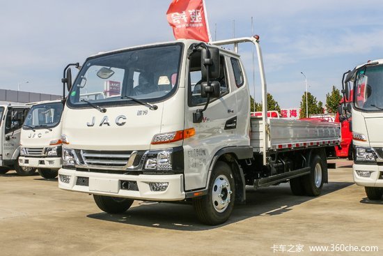 江淮 骏铃v5 160马力 3.89米排半栏板轻卡(国六)(hfc1043p32k1c7s)