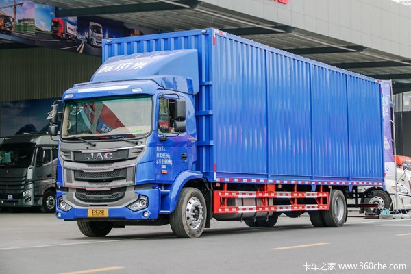 江淮 格尔发A5L中卡 220马力 4X2 10米厢式载货车(速比4.333)(HFC5181XXYP3K1A70S)