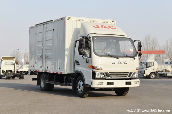 江淮 骏铃V5 140马力 4.15米单排厢式轻卡(HFC5045XXYP32K1C7NS)