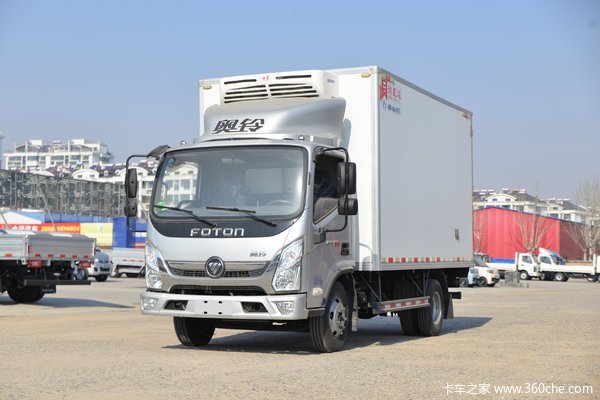 福田 奥铃速运 156马力 4X2 4.08米冷藏车(BJ5048XLC-F3)