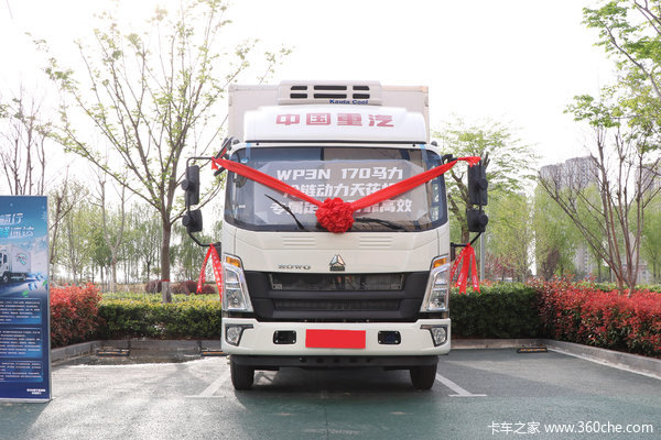 中国重汽HOWO 悍将 160马力 4X2 4.08米AT自动档冷藏车(ZZ5047XLCH3315F1)